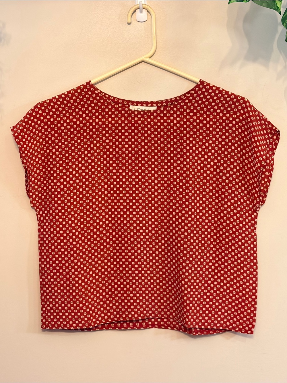 Vintage J. Rosevi 100% Silk Blouse Red Polka Dot European Chic Top - Picture 2 of 6